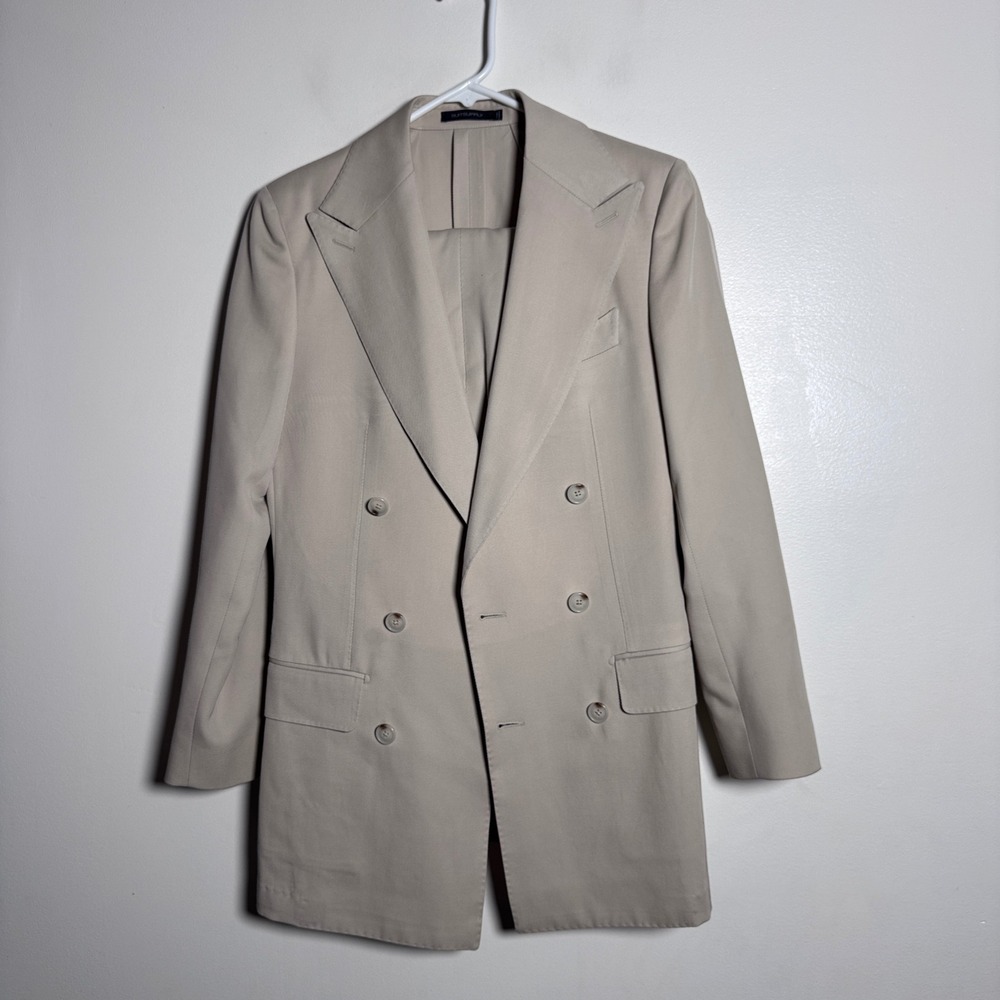 Suitsupply 2-Piece Suit Women size 2 (tag 30) W28 Wool Double Breasted Peak Suit